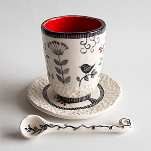 Puodelis Ornamentai