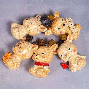 Eglutės žaisliukai Elniukai