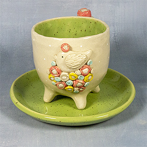 Puodelis Pavasario žiedai